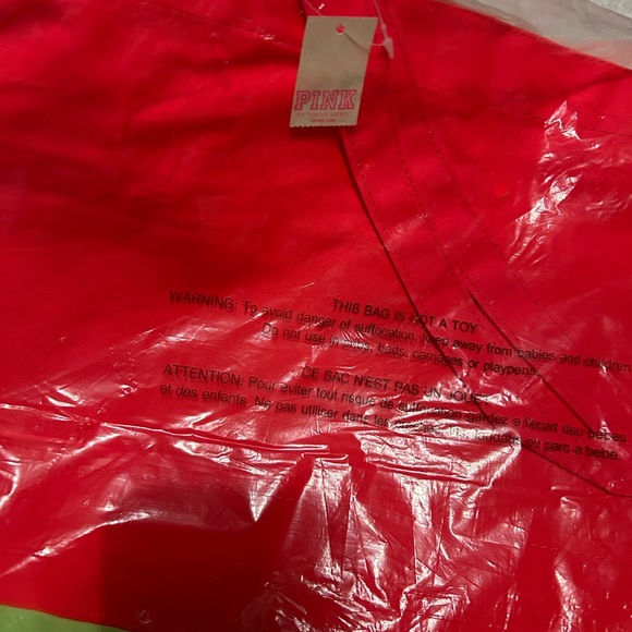 PINK Victoria's Secret Neon 2 Tone Tote Bag NWT - Picture 3 of 4